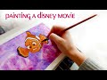 I HAD To Paint This ICONIC Movie Scene Painting The Disney Pixar Film Finding Nemo