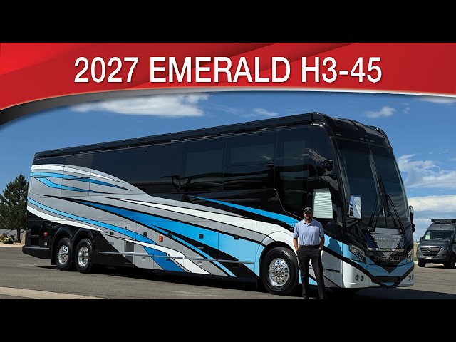 Preview image of 2027 Emerald Luxury Coaches Prevost H3-45 Double Slide youtube video