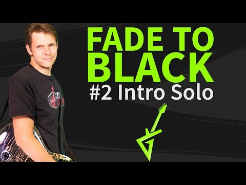 How To Play Fade to black Guitar Lesson #2 Intro Solo - Metallica Tutorial