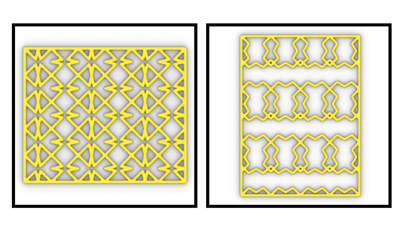 Rhino Grasshopper (Curve Pattern Array)