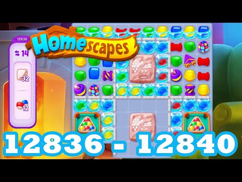 Homescapes Level 12836 - 12840 HD 3 - match puzzle Gameplay | android | IOS | 12837 | 12838 | 12839