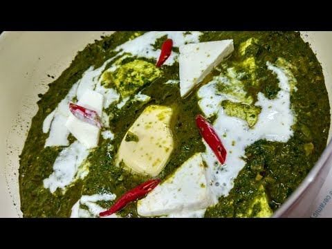 Palak Paneer recipe- Restaurant style Video