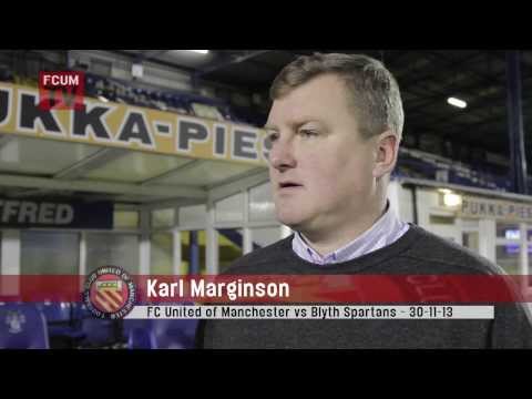 FC United of Manchester vs Blyth Spartans - Post Match Interview - 30/11/2013