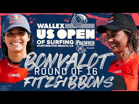 Teresa Bonvalot vs Sally Fitzgibbons | Wallex US Open of Surfing - Round of 16 Heat Replay