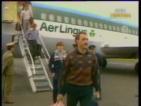 Kibice LECHA Poznań witają FC Liverpool (1984)