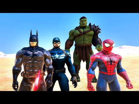 Hulk vs Örümcek Adam Batman Kaptan Amerika