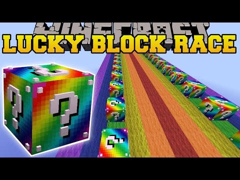 Minecraft: PAINFUL RAINBOW LUCKY BLOCK RACE - Lucky Block ...