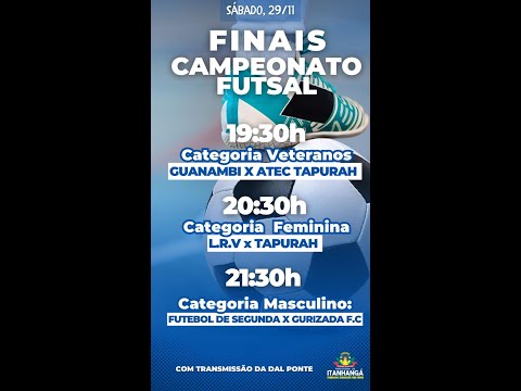 FINAIS CAMPEONATO FUTSAL EM ITANHANGÁ