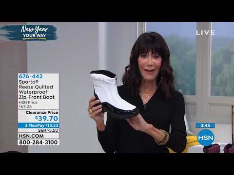 Sporto Reese Quilted Waterproof ZipFront Boot