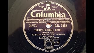 Jo Stafford And Teddy Johnson 'There's A Small Hotel' 1951 78 rpm