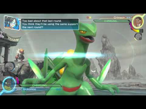 Pokken Tournament Sessions: Sceptile (me) vs Machamp (Gurren)