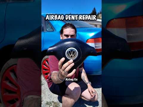 Was it effective? Fixing a car dent with an airbag  #car #carlovers