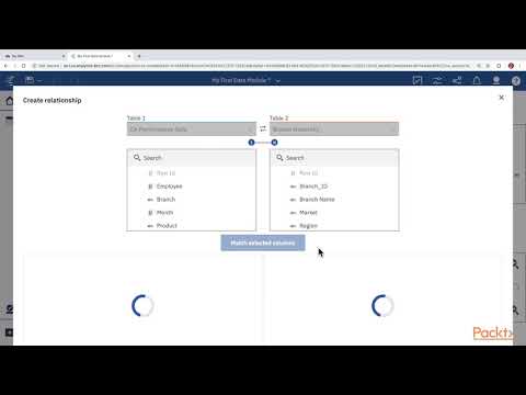 First Guide to Dashboards using IBM Cognos Analytics v11 1 R5 Define Relationships | packtpub com