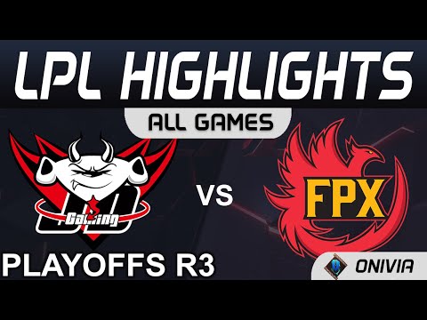 JDG vs FPX Highlights ALL GAMES LPL Spring Playoffs R3 2021 JD Gaming vs FunPlus Phoenix by Onivia