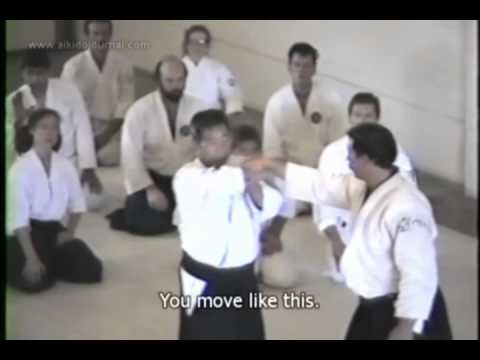Morihiro Saito, 9th dan, teaches the fundamentals of nikyo