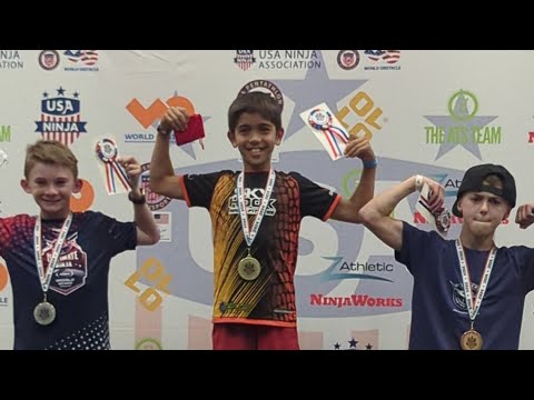 US Nationals Gold Medal Run Narrated by Daniel Gil & Ryan Stratis & Interview by Jessie Graff #ninja