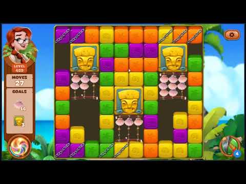 Lost Island Blast Adventure Level 459 - NO BOOSTERS 🏝️ | SKILLGAMING ✔️