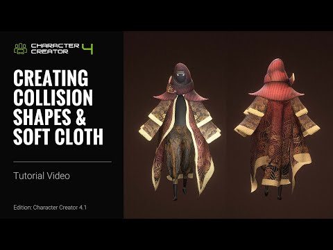 Character Creator 4 Tutorial - Creating Collision Shapes & Soft Cloth for Humanoid Characters