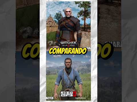 RED DEAD 2 VS THE WITCHER 3 #shorts