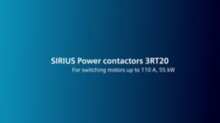 SIRIUS 3RT2 Power Contactors