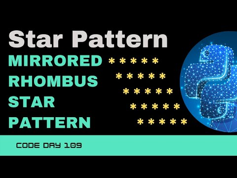 Rhombus Pattern In Python Star Pattern