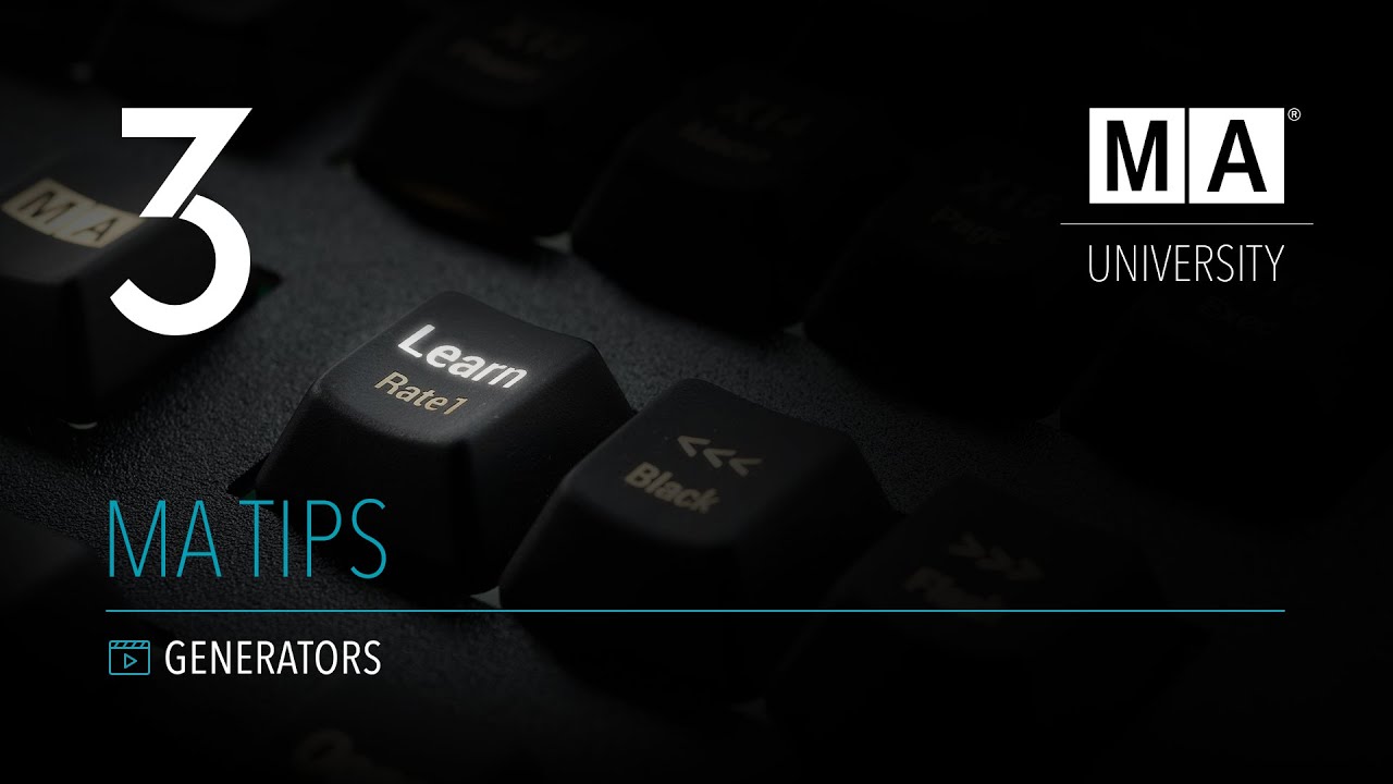 grandMA3 | MA Tips [EN] | Generators