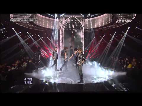 [121007] Inkigayo 100% - Bad Boy