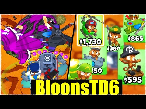 DIE SCHIMPANSEN MILITÄRCHALLENGE!  - Bloons Td6 [Deutsch/German]