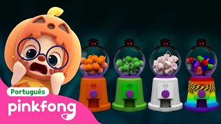Aprenda as Cores na Loja de Doces🎃 | Cores Halloween | Pinkfong, Bebê Tubarão! Canções para Crianças