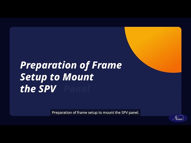 Install a solar panel on roof