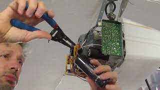 How to fix garage door opener when the motor runs then shuts off | Capacitor replacement