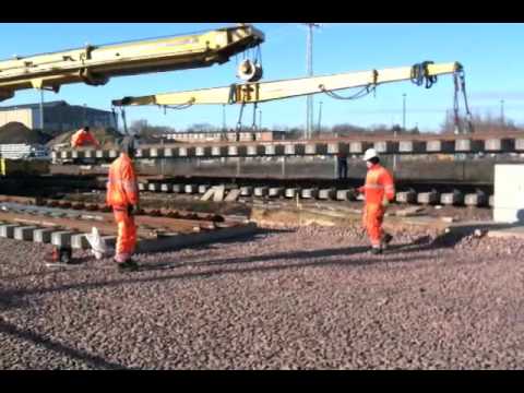 Magdeburg Hbf verlegen einer Weiche