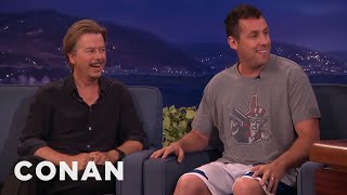 Adam Sandler Warned Chris Farley Not To Beat Up David Spade | CONAN on TBS