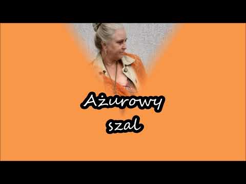 Szal ażurowy z delikatnego moheru