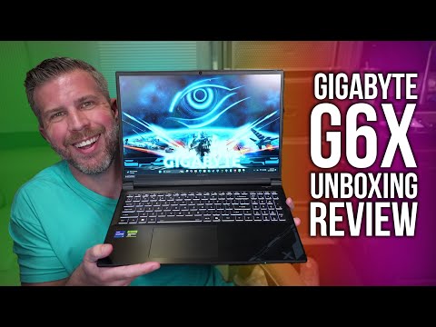 video - Gigabyte G6X, i7-13650HX, RTX 4060, 32 GB DDR5-4800, 1 TB SSD, FHD+ 165 Hz 330 nits 45% NTSC