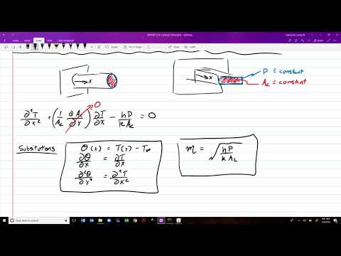 L11 - Solution to Fin Equation for Fin with Constant Cross-Section