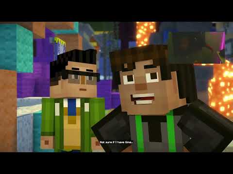 Episode 1 Beginning of Season 2 of Minecraft storymode: the colossal titan is after me