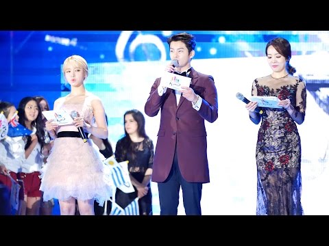 [4k Fancam/직캠]151030 AOA 초아,서인국 MC @창원케이팝 페스티벌