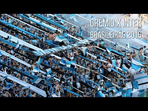 "Grêmio x Inter - Grenal 411 - Brasileirão 2016 - Somos do GreÌ‚mio / Meu único amor" Barra: Geral do Grêmio • Club: Grêmio