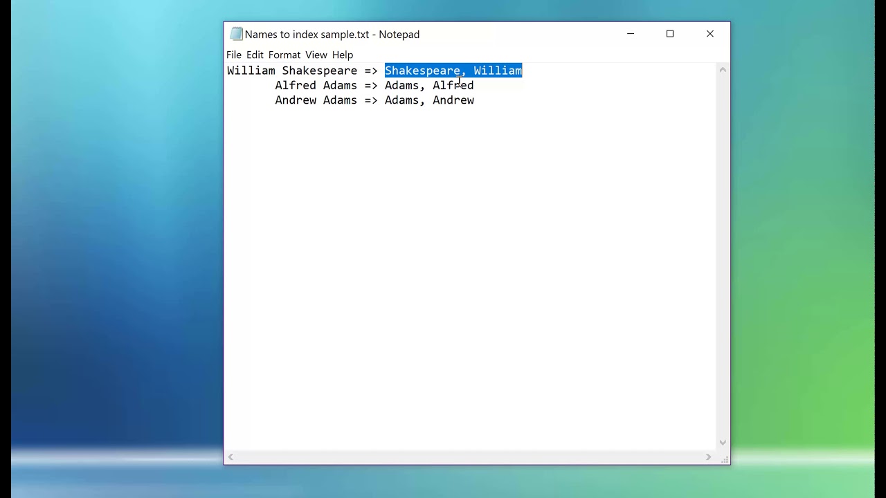 PDF Index Generator Software: How to index a book using regular expressions (Include Queries)?