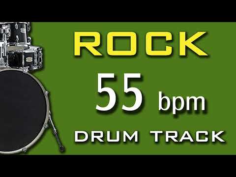 55 BPM - 4/4 DRUM TRACK - ROCK