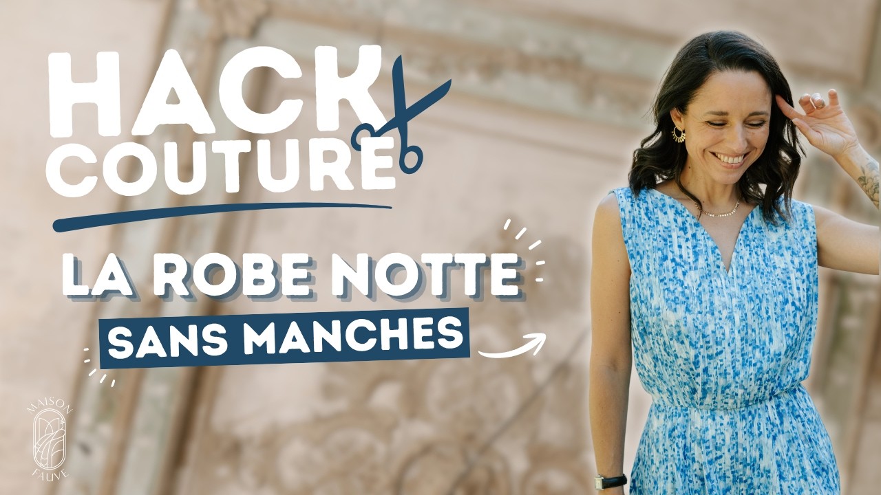 Notte sewing pattern facing add-on - sleeveless version (PDF to download)