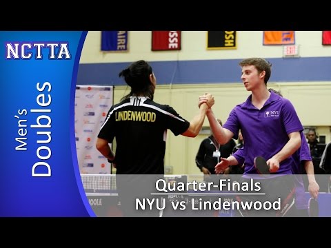 2015 TMS NCTTA Nationals: Mens Doubles QF - NYU vs Lindenwood [A]