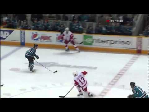 Pavel Datsyuk Nice Goal Against San Jose Sharks 11/30/10