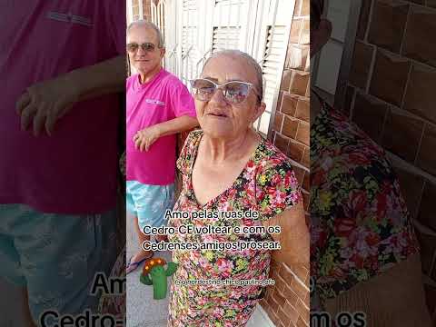 Amo pelas ruas de Cedro-CE voltear e com os Cedrenses amigos prosear.