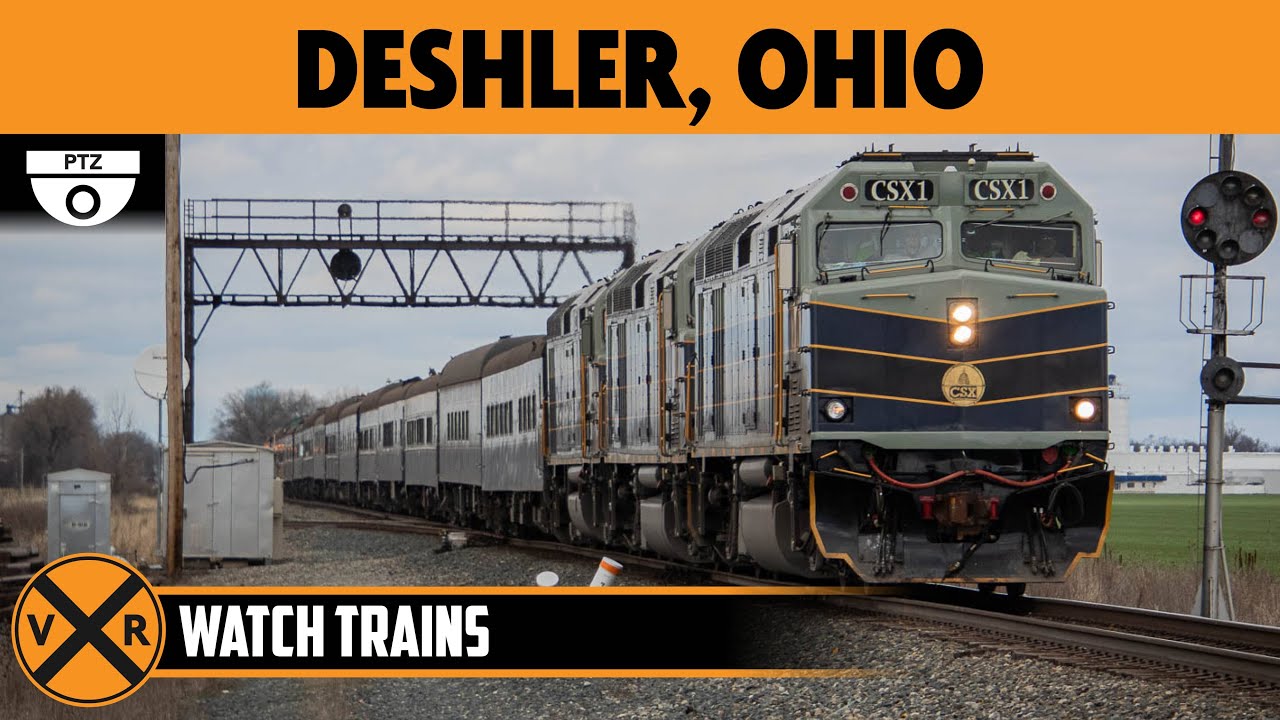 Live webcam view of Deshler Crossroads CSX Diamond PTZ