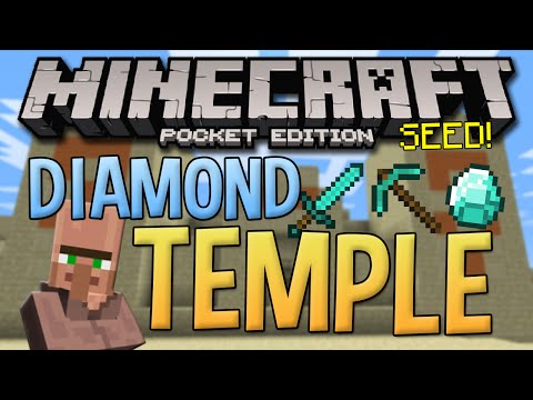 Desert Temple Village Seed With Diamonds! - Minecraft Pocket Edition