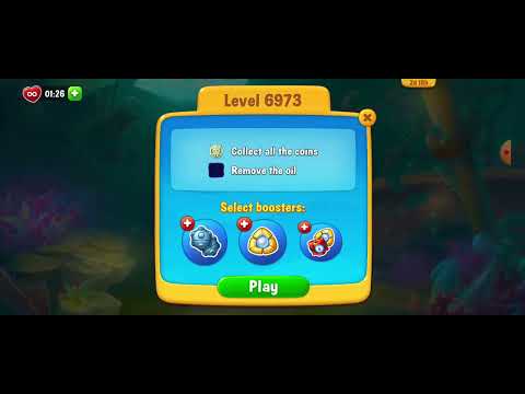 6973 & 6974 Unlocking New Level #fishdom #playrix #Pretty Aqua Fishdom 🐟