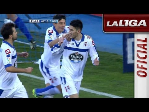 Gol de penalti de Pizzi (0-1) en el Getafe CF-Deportivo de la Coruña - HD