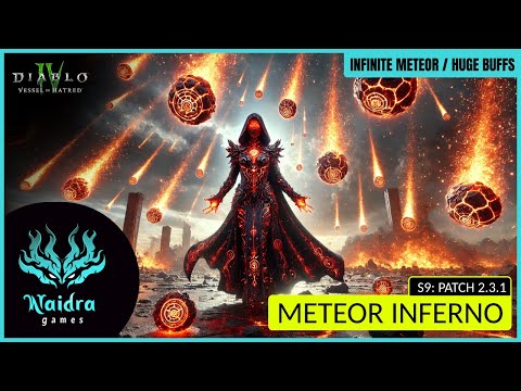 Diablo 4 Season 9 Sorcerer Build: Meteor Inferno Annihilation